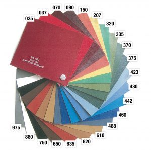 Toile de bougran (OBV) - Charte de couleurs